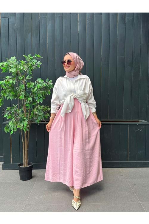 AURA PANTOLON ETEK - PEMBE - STD