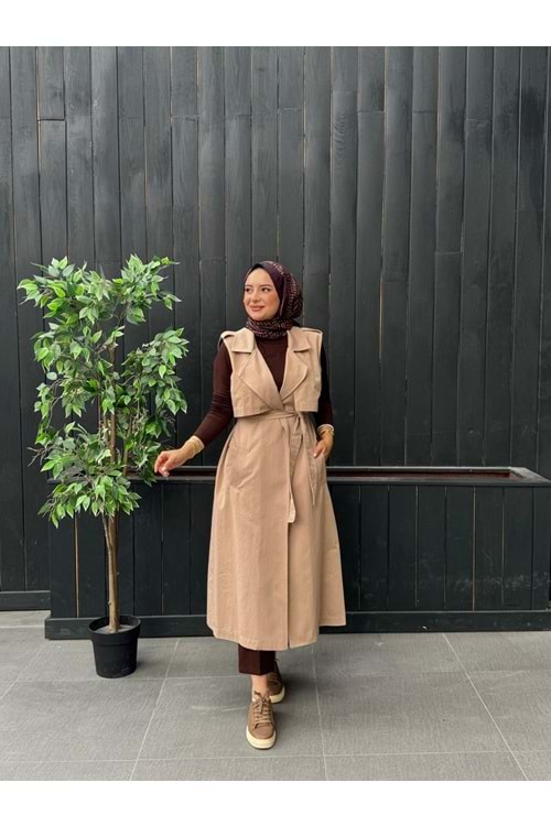 TRENCH YELEK - CAMEL - 38