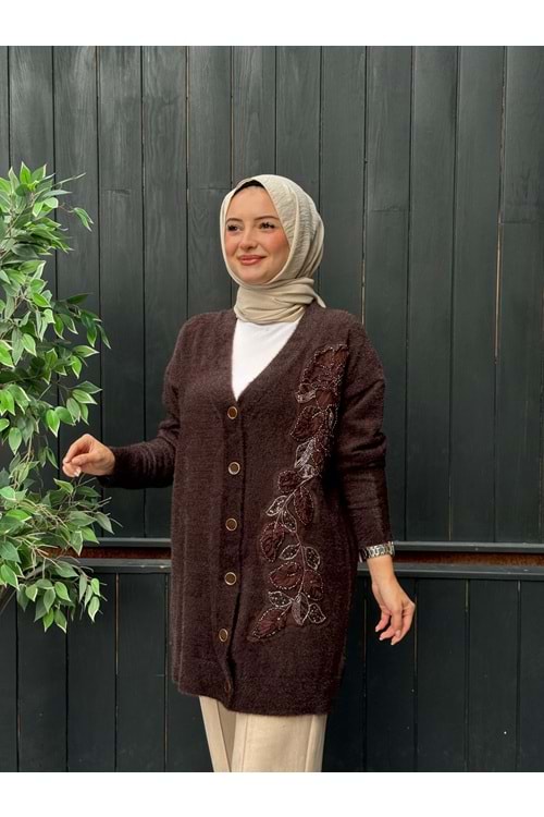 LUNA YAPRAK HIRKA - KAHVE - STD