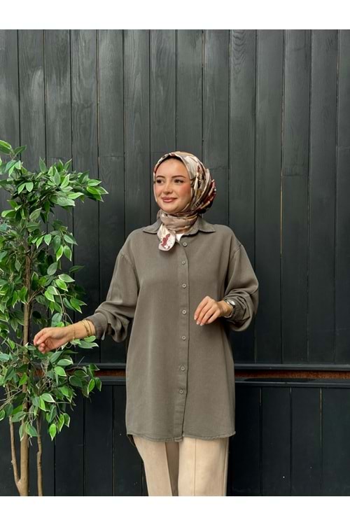 ZARİF GÖMLEK - YEŞİL - 38