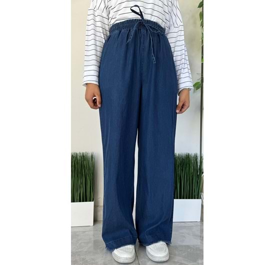 PÜSKÜL TENSEL PANTOLON - LACİVERT - 36