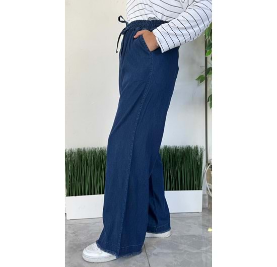 PÜSKÜL TENSEL PANTOLON - LACİVERT - 36