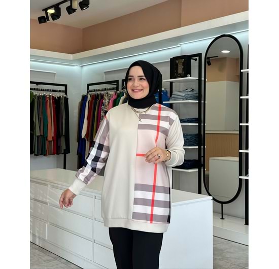 KARELİ SWEAT - BEJ - L-XL