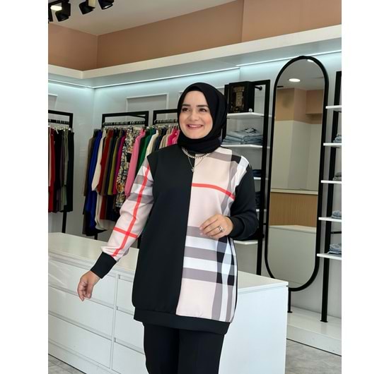 KARELİ SWEAT - SİYAH - L-XL