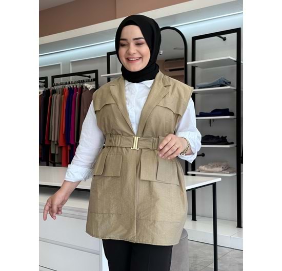 PARAŞÜT YELEK - CAMEL - S-M
