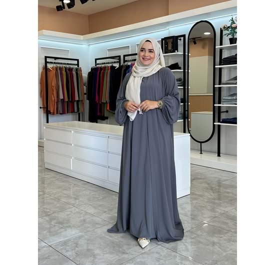 MEDİNE ABAYA - GRİ - 1