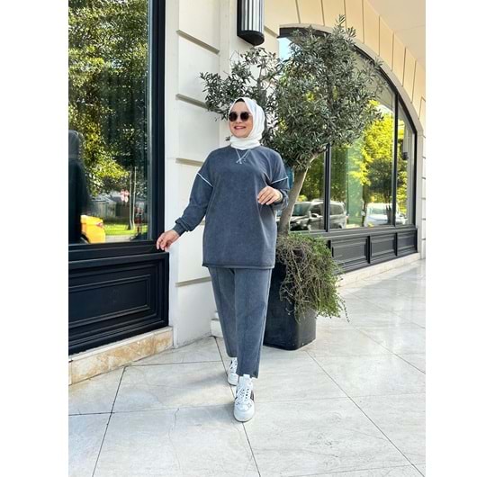NADYA TAKIM - GRİ - S-M