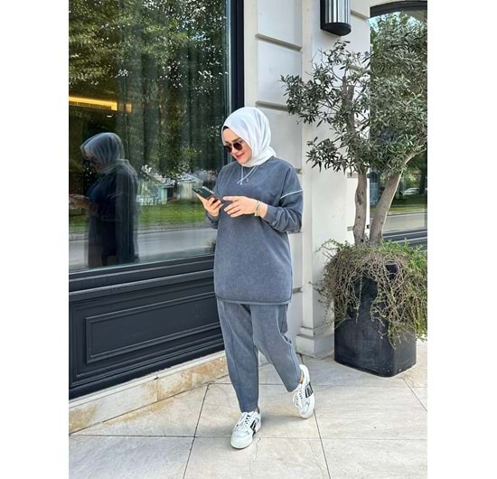 NADYA TAKIM - GRİ - S-M
