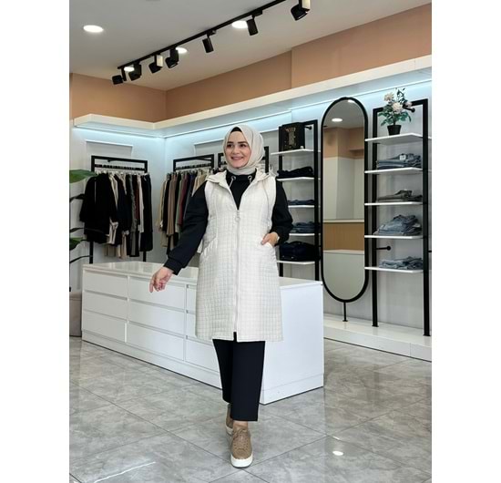 KARE SİM YELEK - TAŞ - 1