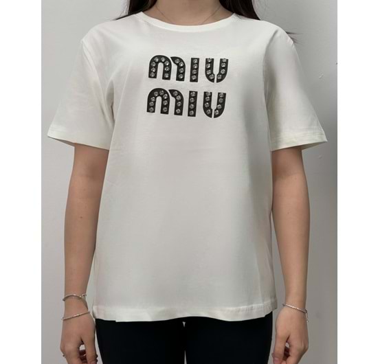 İÇLİK TSHİRT - MİU BEYAZ - S