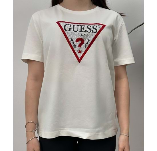 İÇLİK TSHİRT - PUL GUESS BEYAZ - S