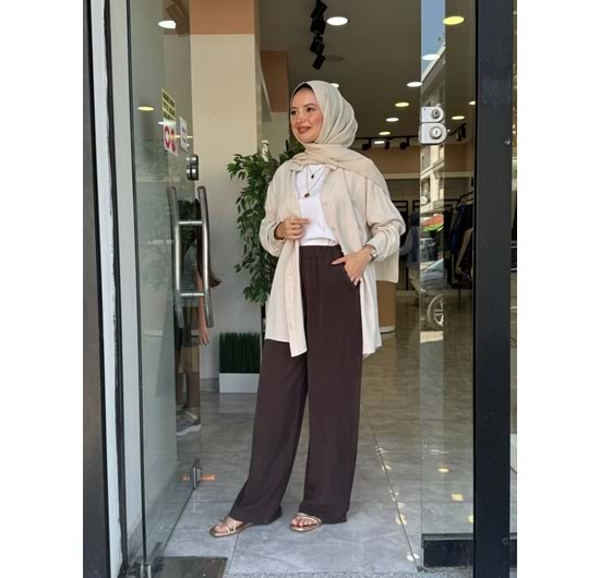 DURU PANTOLON - ACI KAHVE - 40