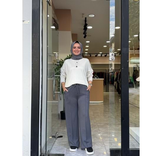 OYŞO ÇİMALI PANTOLON - ANTRASİT GRİ - S-M