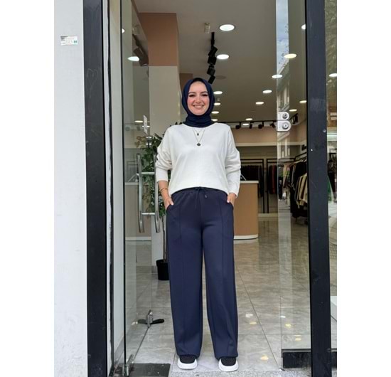 OYŞO ÇİMALI PANTOLON - LACİVERT - S-M