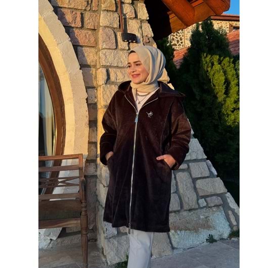 ANGORA PALTO - KAHVERENGİ - 1