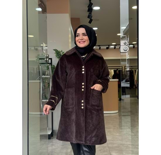 ZİNCİR KABAN - KAHVERENGİ - 1