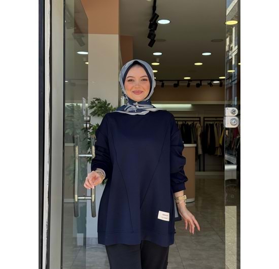ÜÇGEN SWEAT - LACİVERT - L-XL