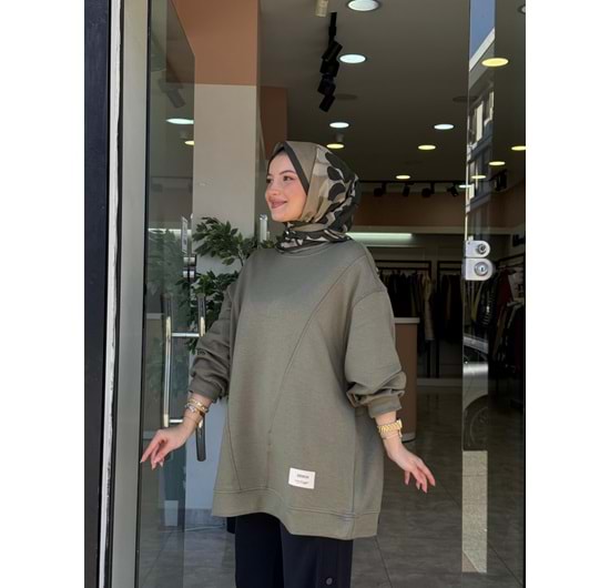 ÜÇGEN SWEAT - YEŞİL - S-M