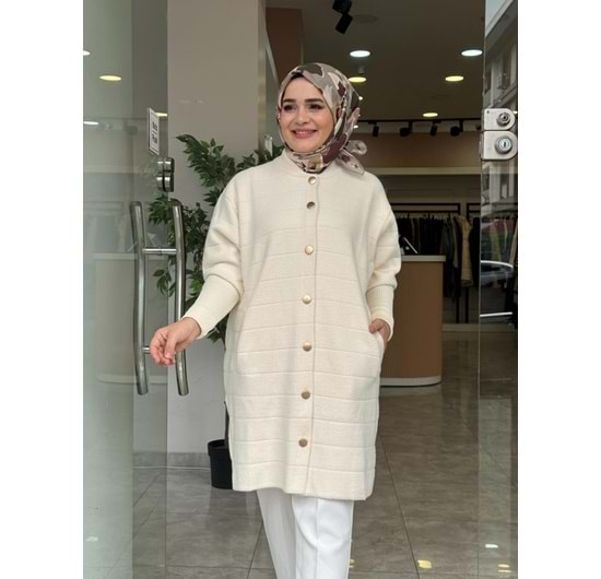 HİFA ANGORA HIRKA - KREM - STD