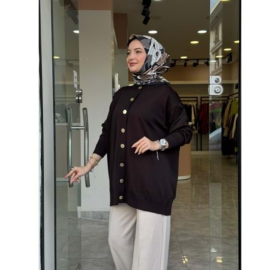 EMİNE MERSERİZE HIRKA - ACI KAHVE - STD