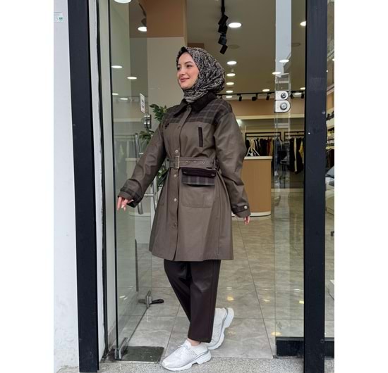 TASARIM TRENCH - YEŞİL - 2