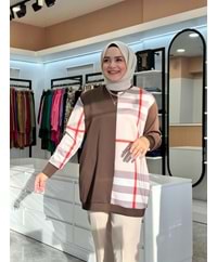 KARELİ SWEAT - KAHVERENGİ - L-XL