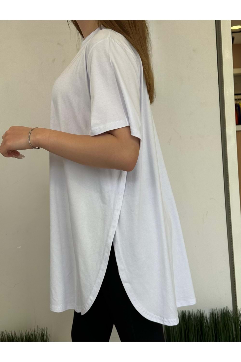 YIRTMAÇLI İÇLİK TSHİRT - BEYAZ - STD