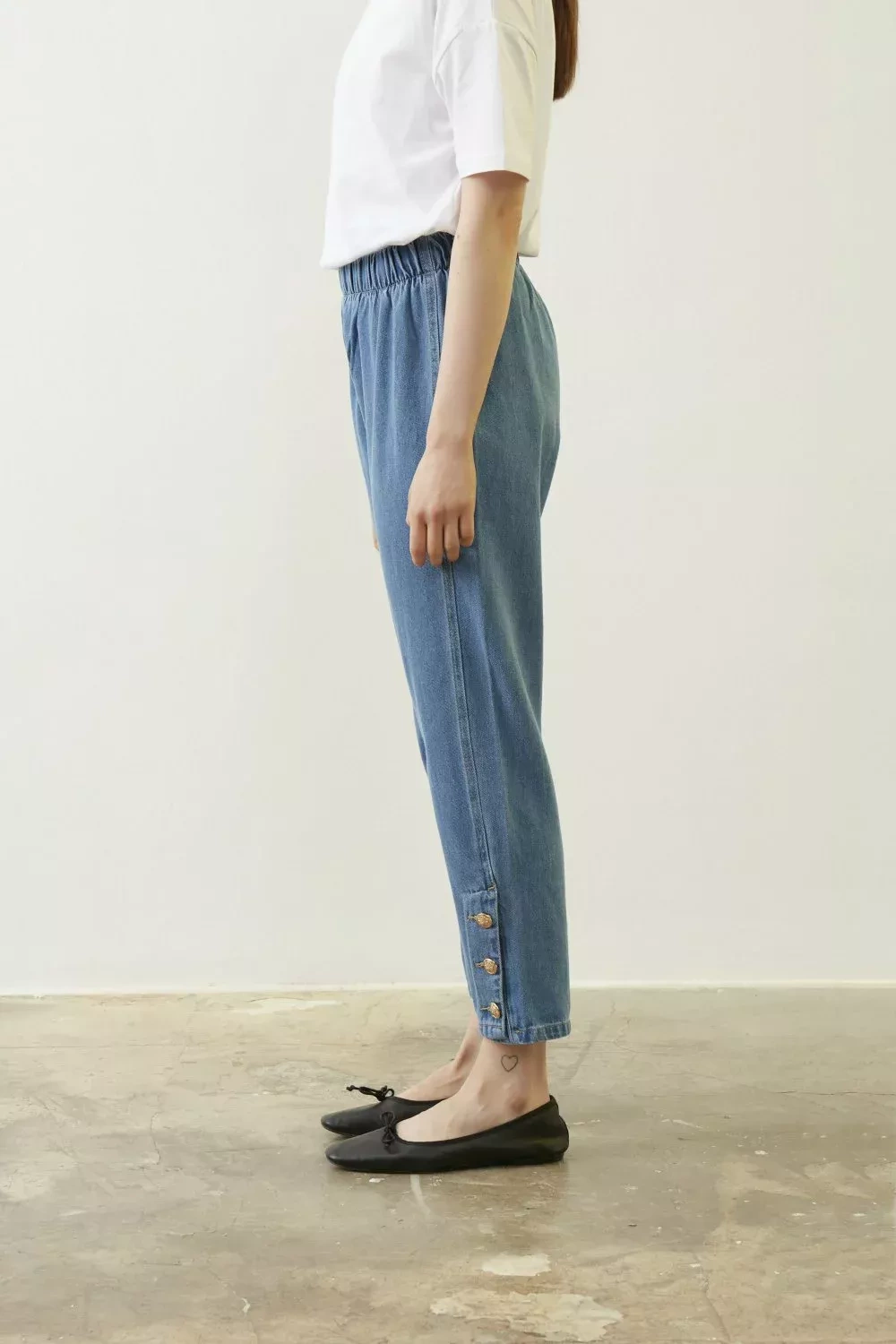 MRW YAN DÜĞME DENİM - MAVİ - 4