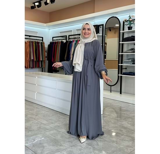 MEDİNE ABAYA - GRİ - 1