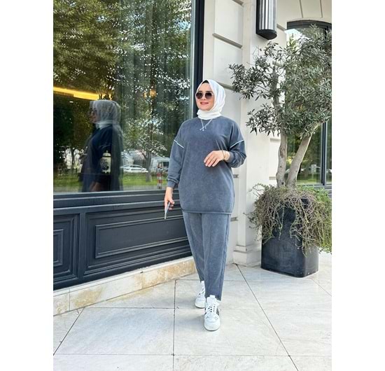 NADYA TAKIM - GRİ - S-M