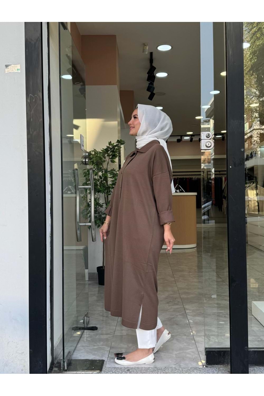 UZUN MERSERİZE HIRKA - VİZON - STD