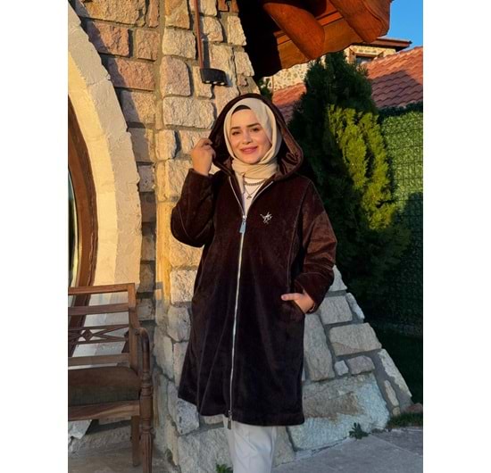 ANGORA PALTO - KAHVERENGİ - 1