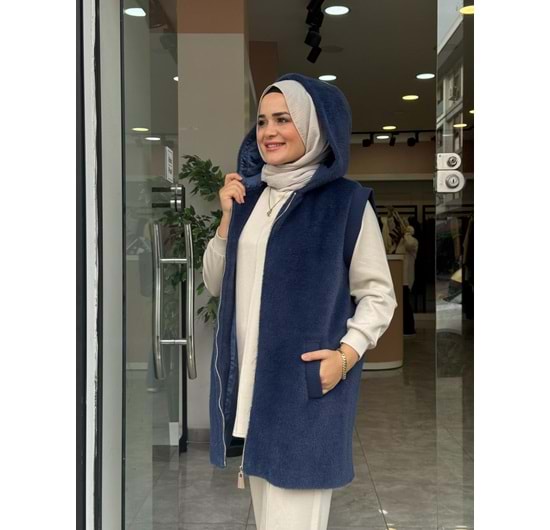 ANGORA YELEK - LACİVERT - 1