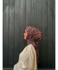 ETNİK EŞARP - BORDO - STD