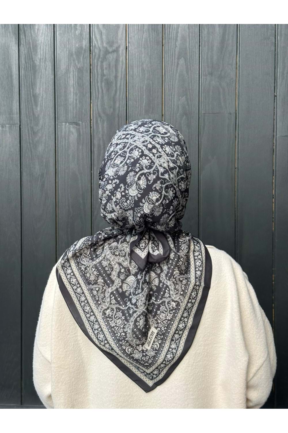 ETNİK EŞARP - SİYAH - STD