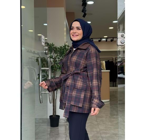 KARE KISA TRENCH - STD - 1
