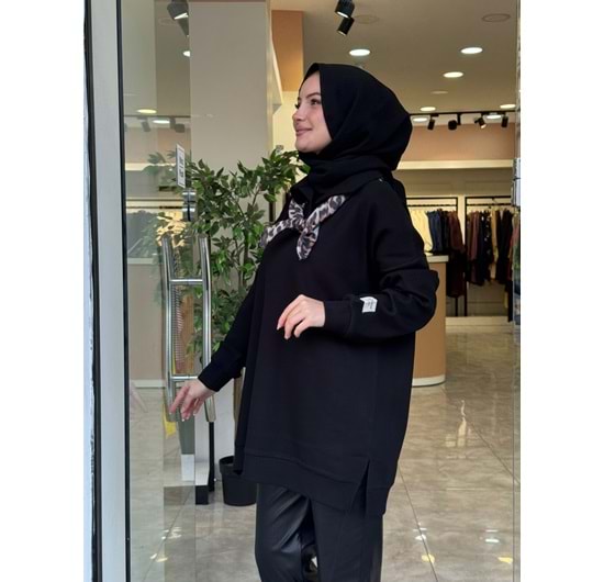FULAR SWEAT - SİYAH - STD
