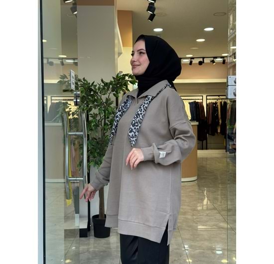 FULAR SWEAT - VİZON - STD