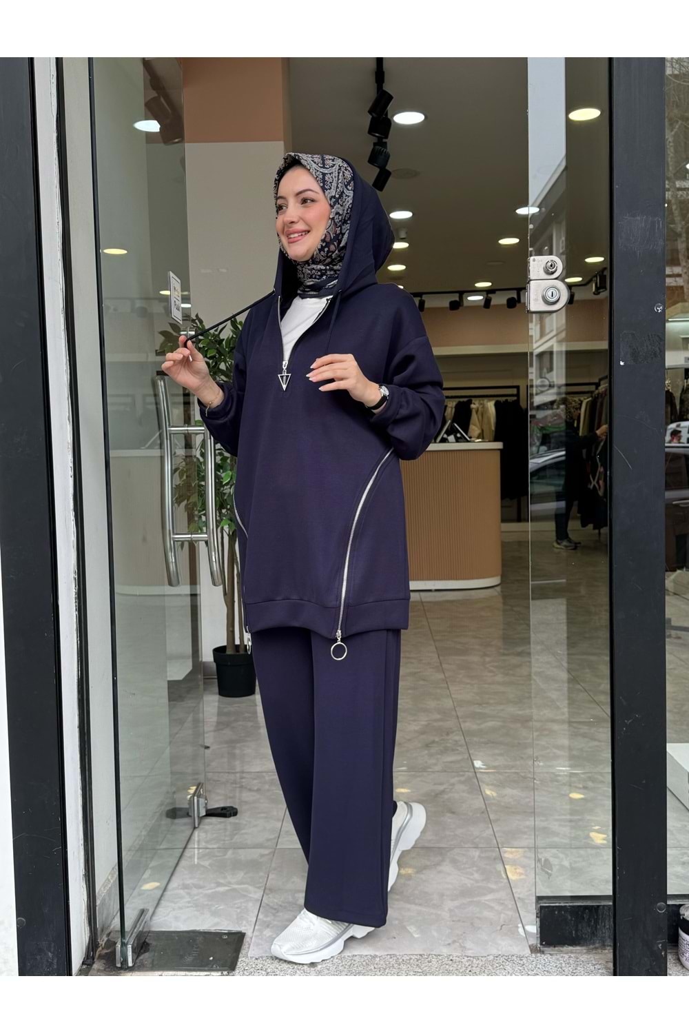 ÜÇ FERMUARLI TAKIM - LACİVERT - S-M